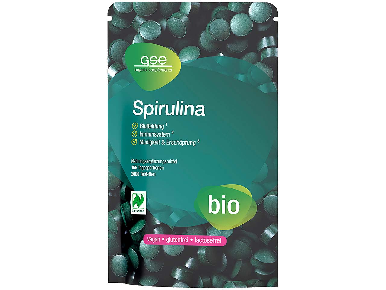 GSE Bio-Tabletten Spirulina, 2.000 Stück