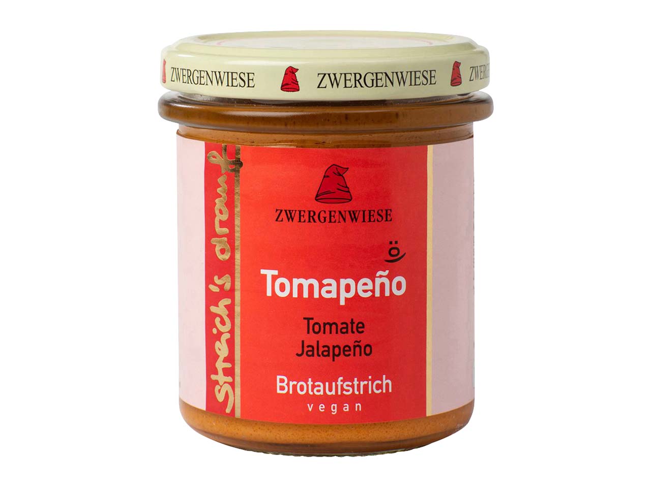 Zwergenwiese streich's drauf Tomapeno 'Tomate und Jalapeno', vegan. 160 g