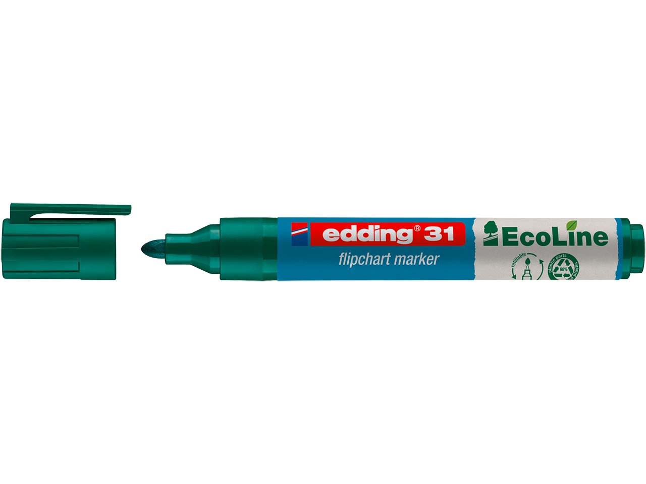 edding Flipchartmarker '31' EcoLine-Serie grün