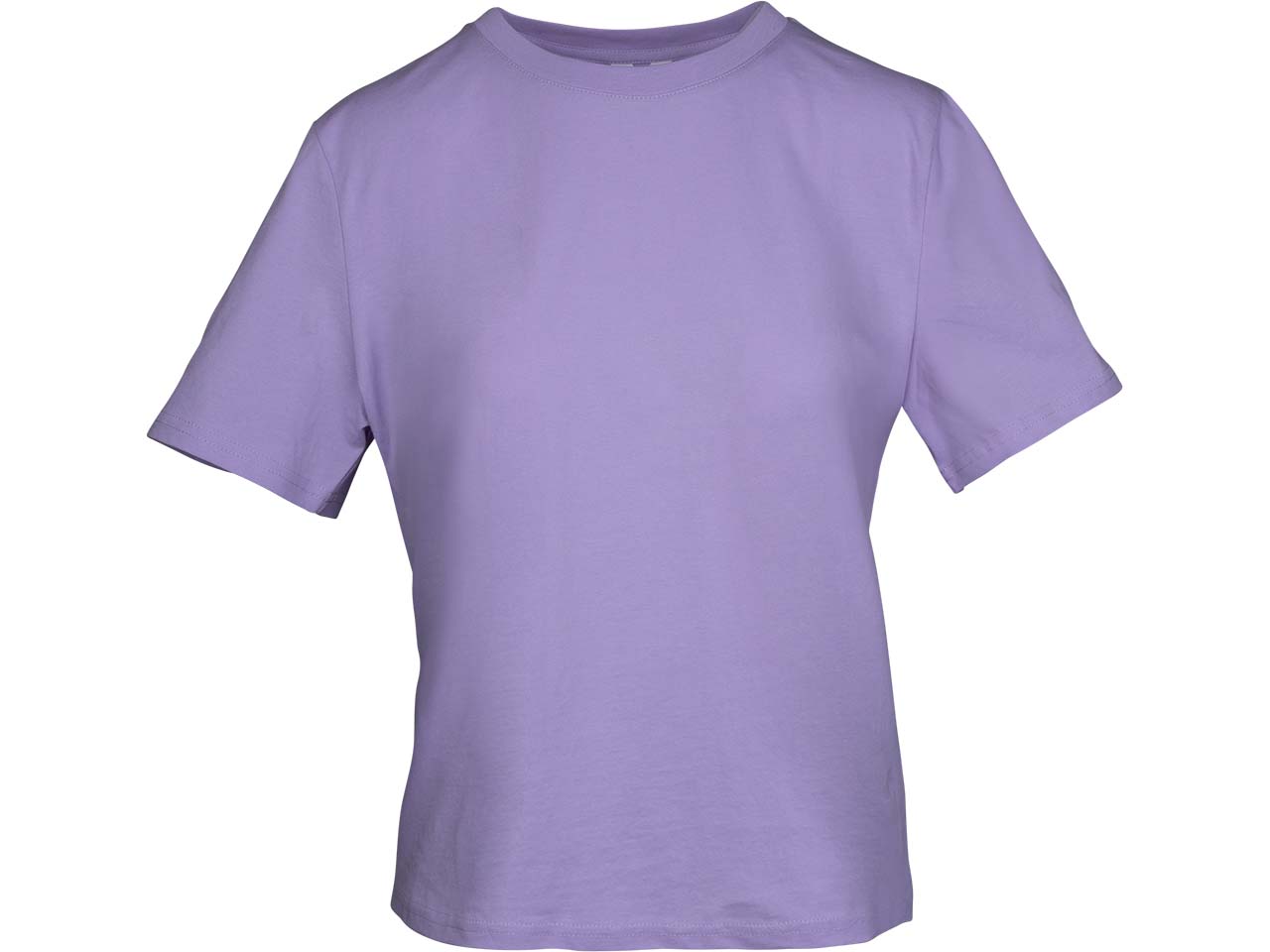 MELA Bio-Damen-T-Shirt "TANIKA" mit geripptem Rundhalsausschnitt, krokus, Gr. M